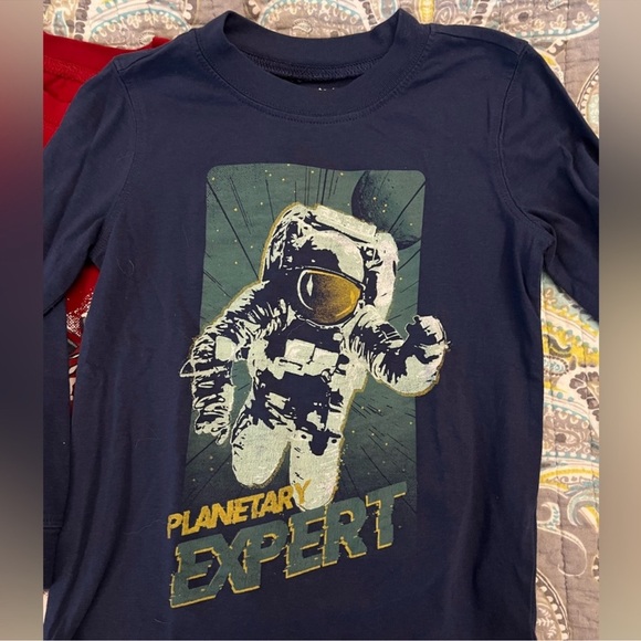 Bundle of 5 Carters/OshKosh Boys Long Sleeve Graphic T-Shirts 4/4A - Picture 5 of 11